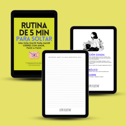 Diario para Cerrar Ciclos: Ritual de 5 minutos para soltar con amor. Con Diario de 21 Días para la Felicidad.