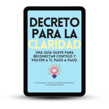 Diario Claridad Emocional: Diario de 21 días para la Felicidad. Con Decreto para recuperar claridad (si hoy no sabes si soltar o insistir)